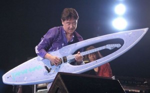 custom  guitar surfboard