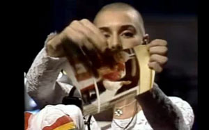 sinead o connor tears picture of pope